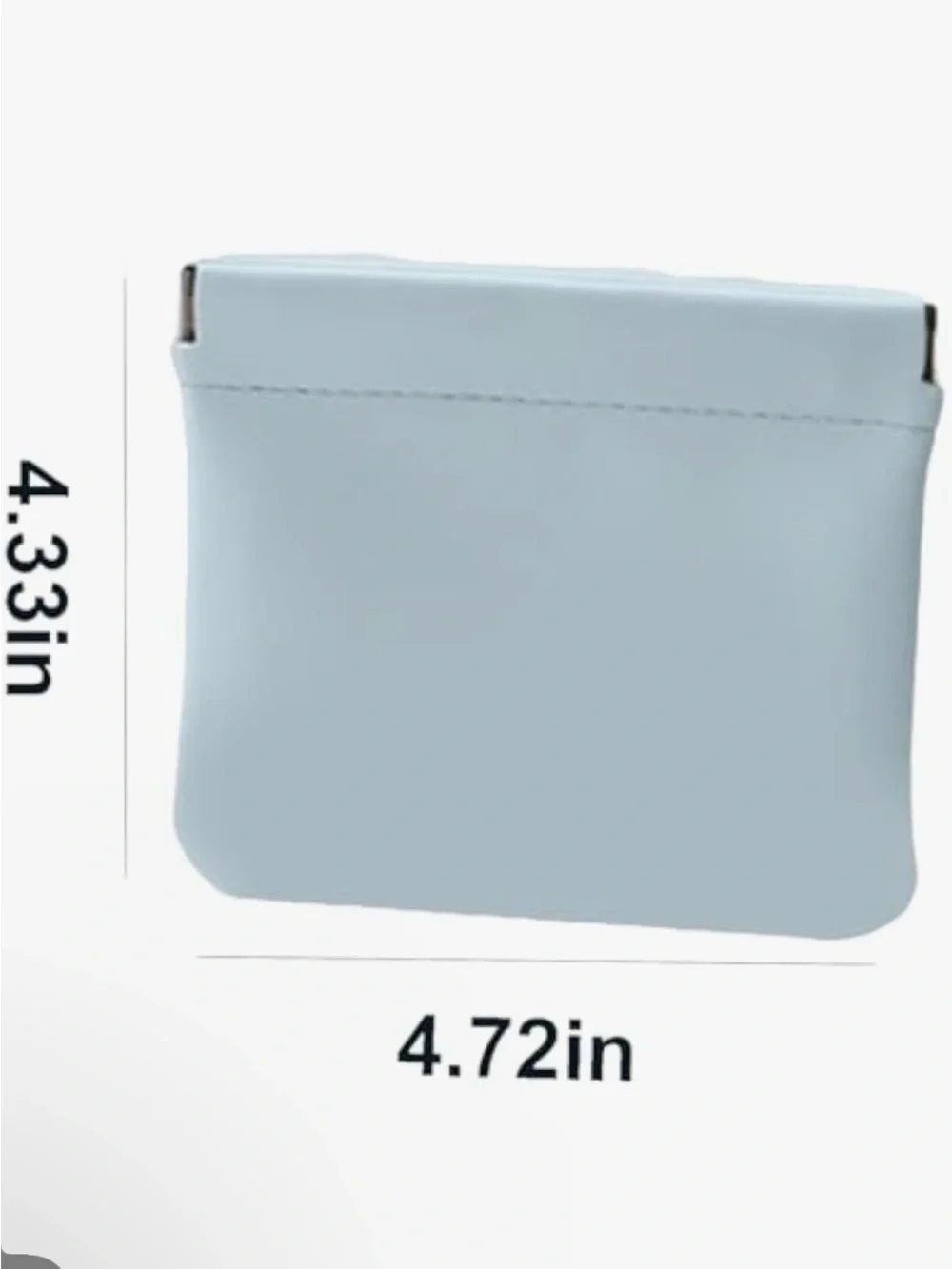 Colorful Faux Leather Pouch Set of 4- Gray, Beige, Yellow, Brown